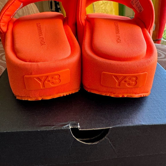 Adidas Yohji Yamamoto Y3 solar orange slides M 6 W 7 main image 7